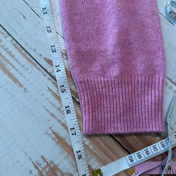 Cinq à Sept Women's C'est Chic Wool Blend Sweater Size Medium Pink Quartz Ivo - Picture 13 of 13